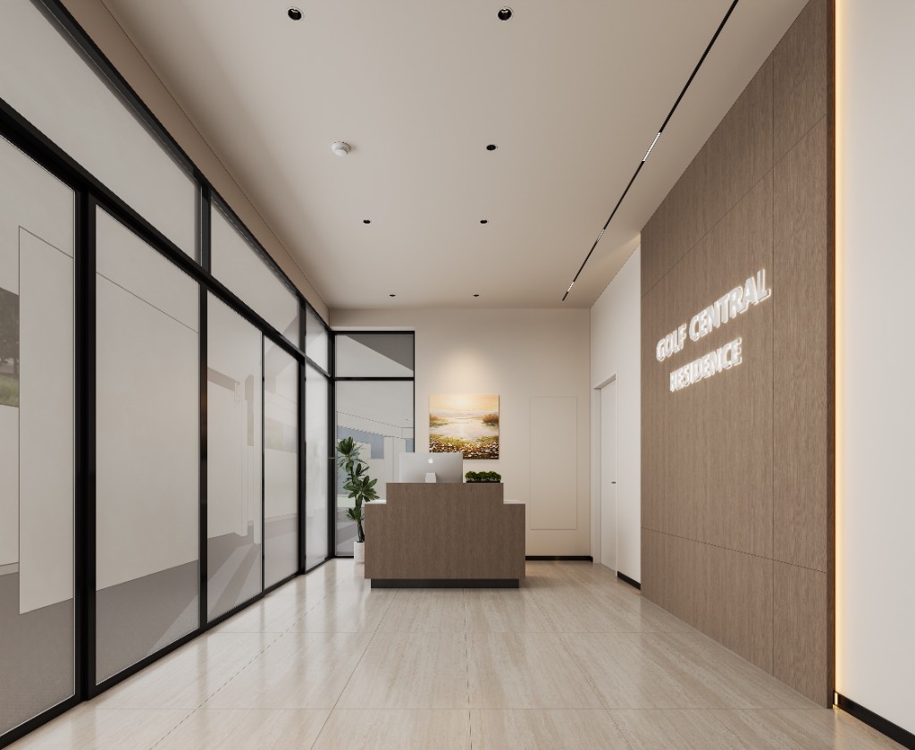 Golf Central Residence lobby corridor