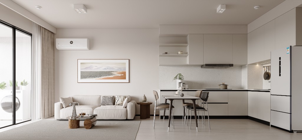 1-Bedroom living and dining area